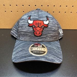 New Era Chicago Bulls Hat Stretch Snap Gray 9FORTY Adult NBA